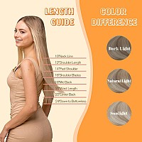 Full Shine 22 Inch Weft Hair Extensions Human Hair Highlight Blonde Hair Extensions Sew In Double Weft Extensions Remy Hair 27