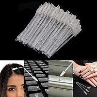 100 Pcs Disposable Mascara Wands Crystal Spoolies Brush For Eyelash Extensions Spooly Eyelash Eyebrow Brushes Lash Wand Applic