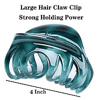 Liasun 4 Large Hair Claw Clipacrylic Strong Holding Power Hair Clips Hairgrip For Women And Girls Hair Barrettes For For Thic