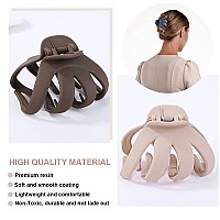 Big Claw Hair Clips For Thick Hair 32 Matte Octopus Large Clips For Women And Girls Strong Hold Jumbo Clips For All Hair Typ