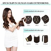 Doores Human Hair Extensions Clip In 5Pcs 80G Natural Black To Light Blonde Balayage 18 Inch Real Clip In Hair Extensions Strai