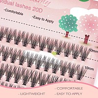 20D Lash Clusters 240Pcs Individual Lash Extensions 20D Volume Cluster Lashes 812Mm Mix Lengths C Curl 007Mm Thickness Eyela