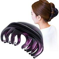 Liasun 4 Large Hair Claw Clipacrylic Strong Holding Power Hair Clips Hairgrip For Women And Girls Hair Barrettes For For Thick