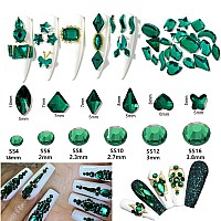 Belicey Nail Art Rhinestones Green Purple Flatback Round Rhinestones Charms Nail Gem Stones With K9 Bling Glass Crystals Diamond