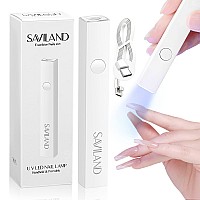 SAVILAND U V Light for Nails: Handheld Gel X Lamp for Gel Nails Flash Cure Lamp for Gel Nails LED Nail Lamp Portable Mini Nail Dryer Gel Polish Nail Glue Gel USB Flashlight Home DIY Manicure Nail Art