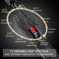 Dan Technology Lcd Screen Digital Display Diamond Shaped Hot Comb Black 131 X 23 Inches 500 Degree Plug In Hot Comb With Ad