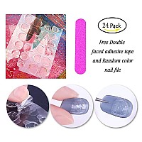 Outyua Glossy Toenails Short Square Press On Tonail Cute Solid False Toe Nails Summer Feet Fake Nails With Designs For Women And