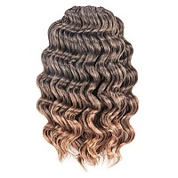 Toyotree Ocean Wave Crochet Hair 16 Inch 8 Packs Ombre Blonde Midlength Curly Deep Wave Crochet Hair Synthetic Ocean Wave Br