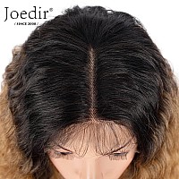 Joedir Lace Front Wigs 24 Long Wavy Synthetic Wig 45 Deep Part Hd Transparent Lace With Baby Hair For Women 130 Density Wig