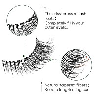 Eyelashes Natural Look Faux Mink Lashes Pack Jiocolor Fluffy False Eyelashes 7 Pairs Cat Eye Lashes Curl False Eyelashes Dj37