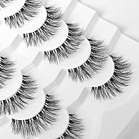 Dramatic Long Thick Faux Mink Lashes Pack Jiocolor Fluffy 3D Volume Eye Fake Eyelashes 7 Pairs Full Crossed Big Eye Lashes Pack