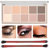 Sulily 10 Colors Eyeshadow Palette Makeup Matte Nude Eye Shadowhigh Pigmented Naturinglooking Ultrablendablelong Lasting