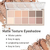 Sulily 10 Colors Eyeshadow Palette Makeup Matte Nude Eye Shadowhigh Pigmented Naturinglooking Ultrablendablelong Lasting