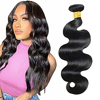 Human Hair Bundles Body Wave Bundles Human Hair 1 Bundles Brazilian Virgin Black Weave Hair Bundles 100 Unprocessed Natural Col