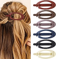 French Concord Hair Clips Claw 6Pcs Side Slid Flat Hair Clips For Volume Strong Hold No Slip Grip Hair Claw Clips For Women Gi