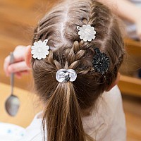 72 Pcs Hair Accessories Set Barrettes Hair Balls Self Hinge Ties Bubble Bows Flowers Plastic Clips For Girls Baby Toddl