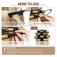 43 Pieces Soft 059 Inch Foam Hair Rollers Set With Flexible Sponge Curlers Stainless Steel Rat Tail Pintail Comb For Hair Styl