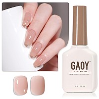 Gaoy Jelly Nude Pink Gel Nail Polish 16Ml Sheer Natural Brown Translucent Color 1302 Uv Light Cure Gel Polish For Nail Art Diy