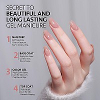 Gaoy Jelly Nude Pink Gel Nail Polish 16Ml Sheer Natural Brown Translucent Color 1302 Uv Light Cure Gel Polish For Nail Art Diy