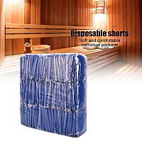 10 Pcs Disposable Underwear, Men Disposable 100% Cotton Underwear Travel Boxer Briefs Wearable Shorts, Men Boxer Shorts For Beauty Salon Fleece Breathable Underwear Underpants, Blue