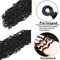 Boho Passion Twist Crochet Hair 20 5 Packs Black Pre Twisted Mini Majesty Twist Curly Senegalese Dreadlocks Extensions Prel