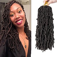 Umylar 14 Inch Faux Locs Crochet Hair 7 Packs Soft Locs Crochet Hair for Black Women Pre-Looped Faux Locs Crochet Braids Synthetic Hair Extension (14 Inch, 4#)