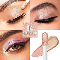 Oulac Liquid Glitter Eyeshadow Liquid Eyeshadow Metallic Eyeshadow Shimmer Eyeshadow Liquid Eyeliner Nonsticky Oneswipe Covera