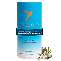 Freedom Natural Deodorant Coconut Vanilla 19 Oz Aluminumfree Ewg Verified For Sensitive Skin Lightening And Brighten