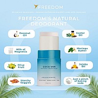 Freedom Natural Deodorant Coconut Vanilla 19 Oz Aluminumfree Ewg Verified For Sensitive Skin Lightening And Brighten