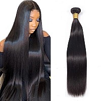 10A Straight Hair 1 Bundles Brazilian Virgin Human Hair Bundles Straight 30 Inch 100 Unprocessed Virgin Hair 1 Bundles Straight