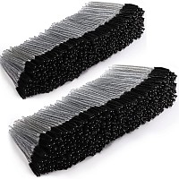 Tbestmax 2000 Disposable Mascara Wands Eyelash Brush Spoolies For Eyebrow Eye Lash Extension Black