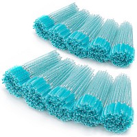 Tbestmax 1000 Disposable Mascara Wands Eyelash Brush Spoolies For Eyebrow Eye Lash Extension Blue