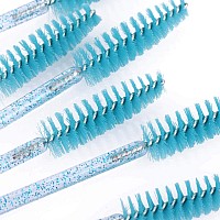 Tbestmax 1000 Disposable Mascara Wands Eyelash Brush Spoolies For Eyebrow Eye Lash Extension Blue