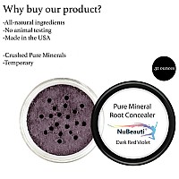 Root Concealer Touch Up Powder Allnatural Crushed Minerals Without Brush Fast And Easy Total Gray Hair Cover Up For Black