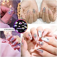 Nibiru 2000Pcs Ab Multi Shapes Rhinestones Glass Gems Kit For Nail Art Jewels Decorationshiny Flatback Mix Size With Wax Pen