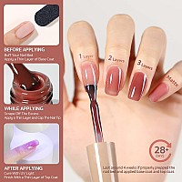 Gaoy Jelly Maroon Gel Nail Polish 16Ml Sheer Spring Summer Translucent Color 1298 Uv Light Cure Gel Polish For Nail Art Diy Man