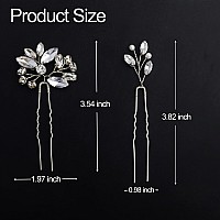 6 Pieces Bride Hair Pins Rhinestones Hair Accessories For Women Crystal Wedding Hair Piece For Bride Women Girls Bridesmaidssil