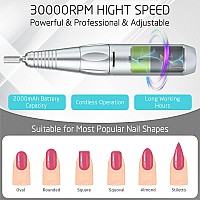 Professional Nail Drills Set For Acrylic Nails 30000Rpm Electric Nail Drill Machine Portable Nail Efile Drill Machine Manicure