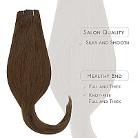 Wennalife Clip In Human Hair Extensions 85G 5Pcs 22 Inch Remy Clip In Hair Extensions Real Human Hair Chocolate Brown Virgin Hu