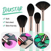 Makeup Brushes Set Professional 12Pcs Blue Make Up Brush Set Foundation Eyebrow Blush Concealer Face Powder Eye Shadows Highli