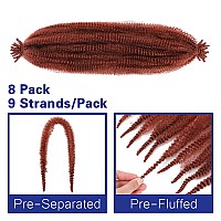 Springy Afro Twist Hair 30 Inches Preseparated Marley Twist Braiding Hair 8 Pack Spring Twist Hair Afro Twist Hair For Soft Loc