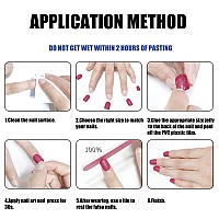 VOTACOS Press on Nails Long Coffin Fake Nails Pink False Nails with Glitter Heart Design Glossy Stick on Nails for Women