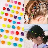 Yission Hair Clip 200 Pcs Mini Flower Star Butterfly Heart Claw Clips Plastic Spring For Girls Women School Party Gifts Ass