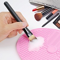 Makeup Brush Cleaner Mat Silicone Brush Cleaning Mat Big Size Make Up Brush Clean Pad With Suction Cup For Makeup Brush Cleaning