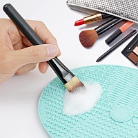 Makeup Brush Cleaner Mat Silicone Brush Cleaning Mat Big Size Make Up Brush Clean Pad With Suction Cup For Makeup Brush Cleaning