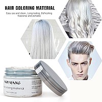 White Hair Color Wax Pomades 423 Oz Natural Hair Coloring Wax Material Disposable Hair Styling Clays Ash For Cosplay Party