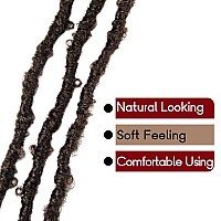 8 Packs Light Weight Butterfly Locs Crochet Hair 12 Inch Butterfly Faux Locs Crochet Hair Short Brown Distressed Butterfly Locs, 4#