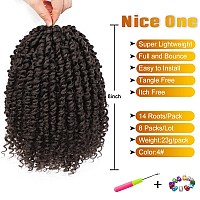 Nice One Pretwisted Passion Twist Hair 8 Inch Short Passion Twist Crochet Hair For Women 8 Packs Prelooped Braiding Hair Synt