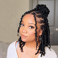 Nice One Pretwisted Passion Twist Hair 8 Inch Short Passion Twist Crochet Hair For Women 8 Packs Prelooped Braiding Hair Synt