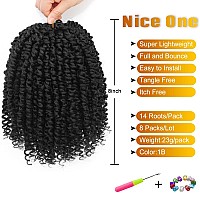 Nice One Pretwisted Passion Twist Hair 8 Inch Short Passion Twist Crochet Hair For Women 8 Packs Prelooped Braiding Hair Synt